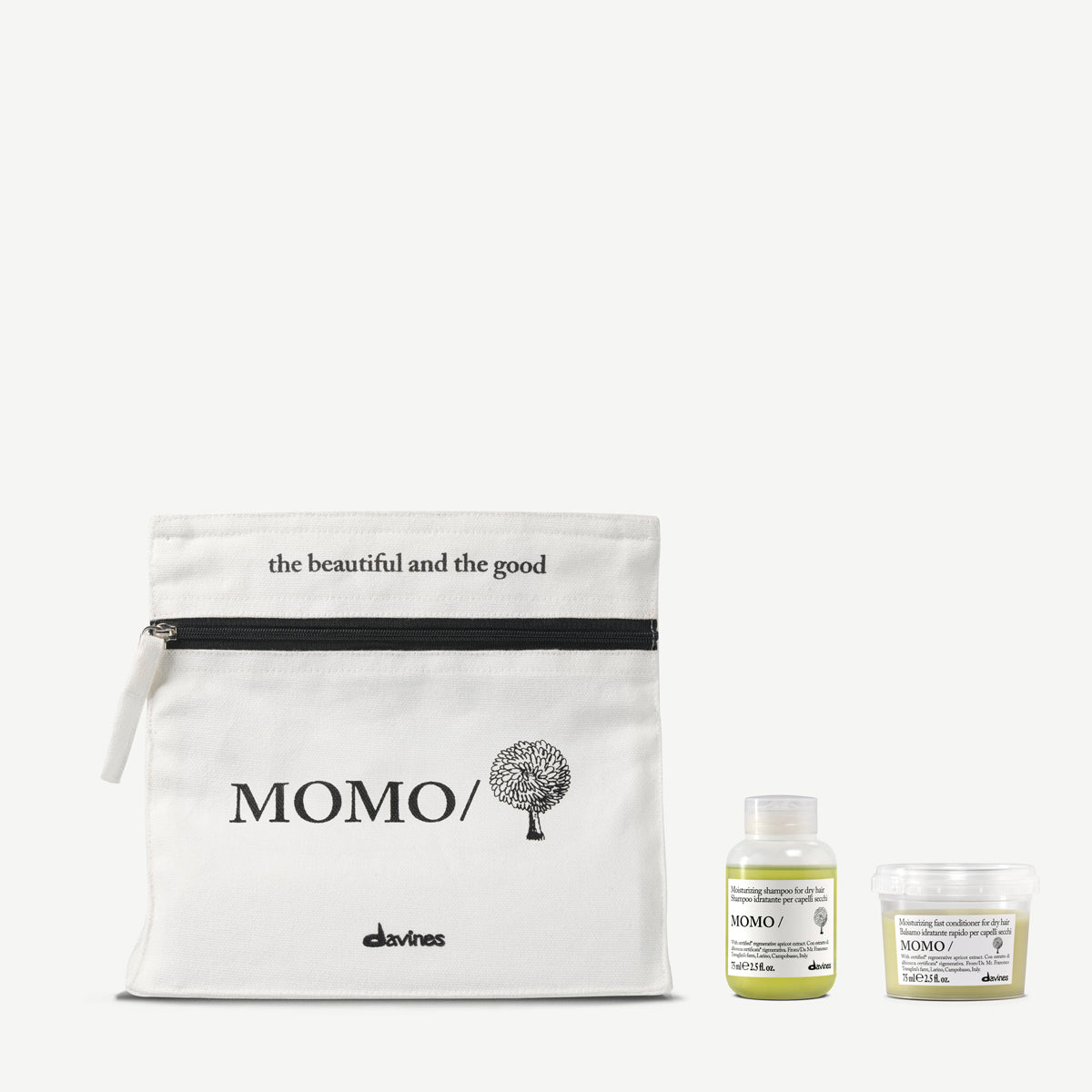 Davines Germany MOMO Discovery Set - Intensiv feuchtigkeitsspendendes Pflegeduo für trockenes oder dehydriertes Haar