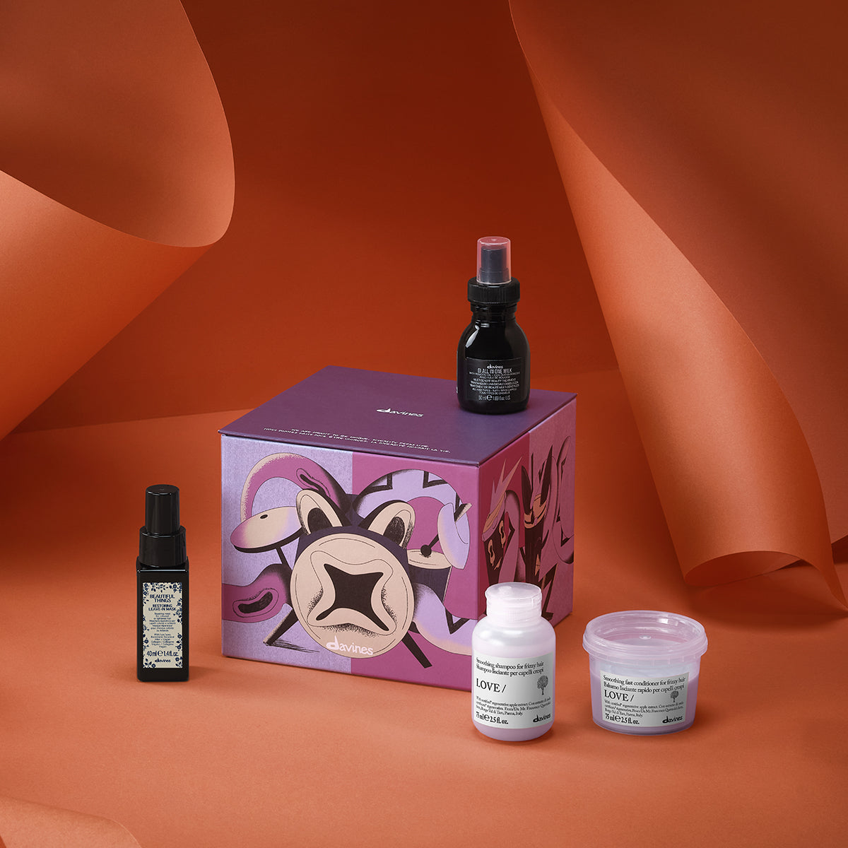 Davines Germany Rhythmic Dispersion Geschenkset - Festliches Davines Geschenkset für langanhaltende Frizz-Kontrolle und seidigen Glanz