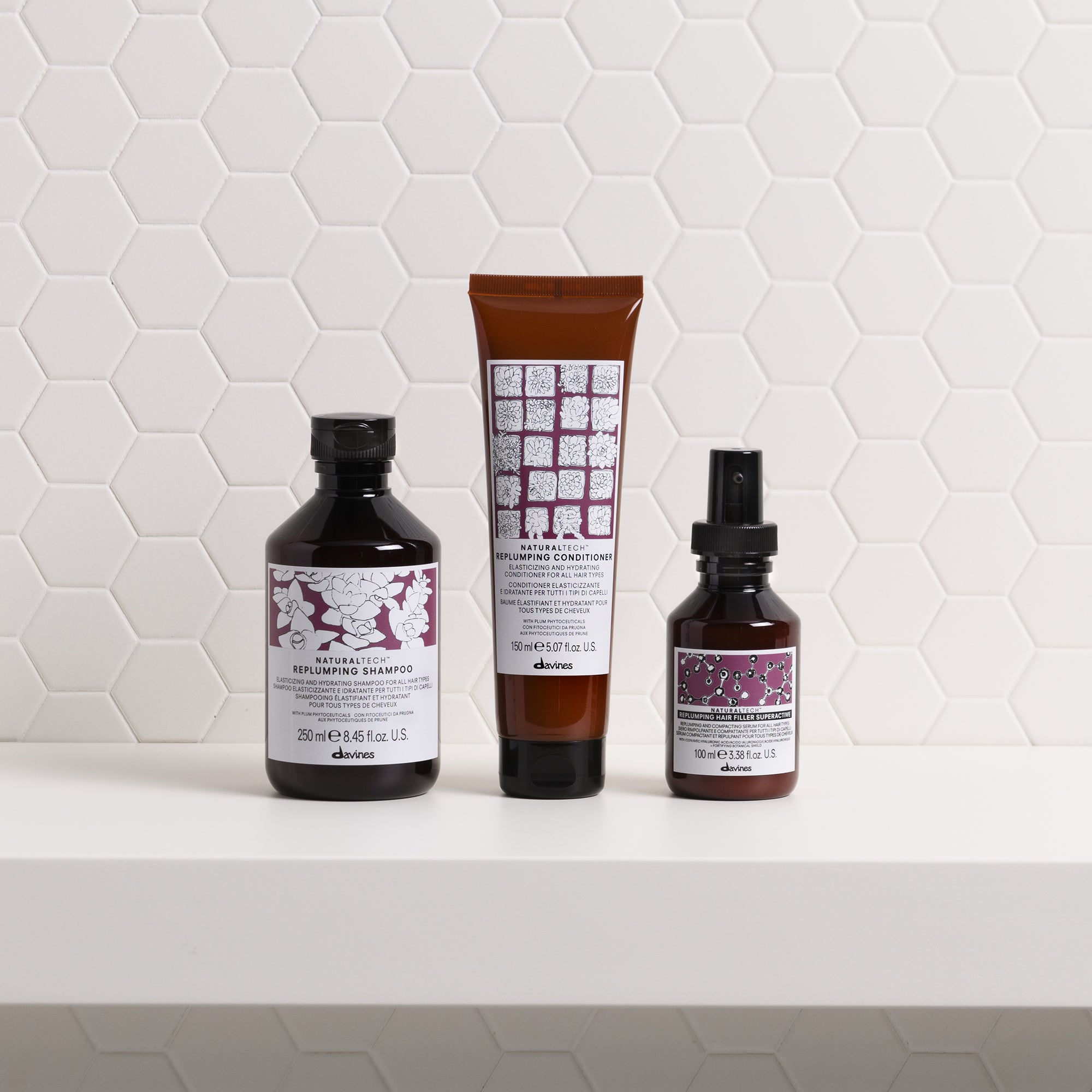 Davines Germany REPLUMPING Shampoo - Elastizitäts- und feuchtigkeitsspendendes Shampoo