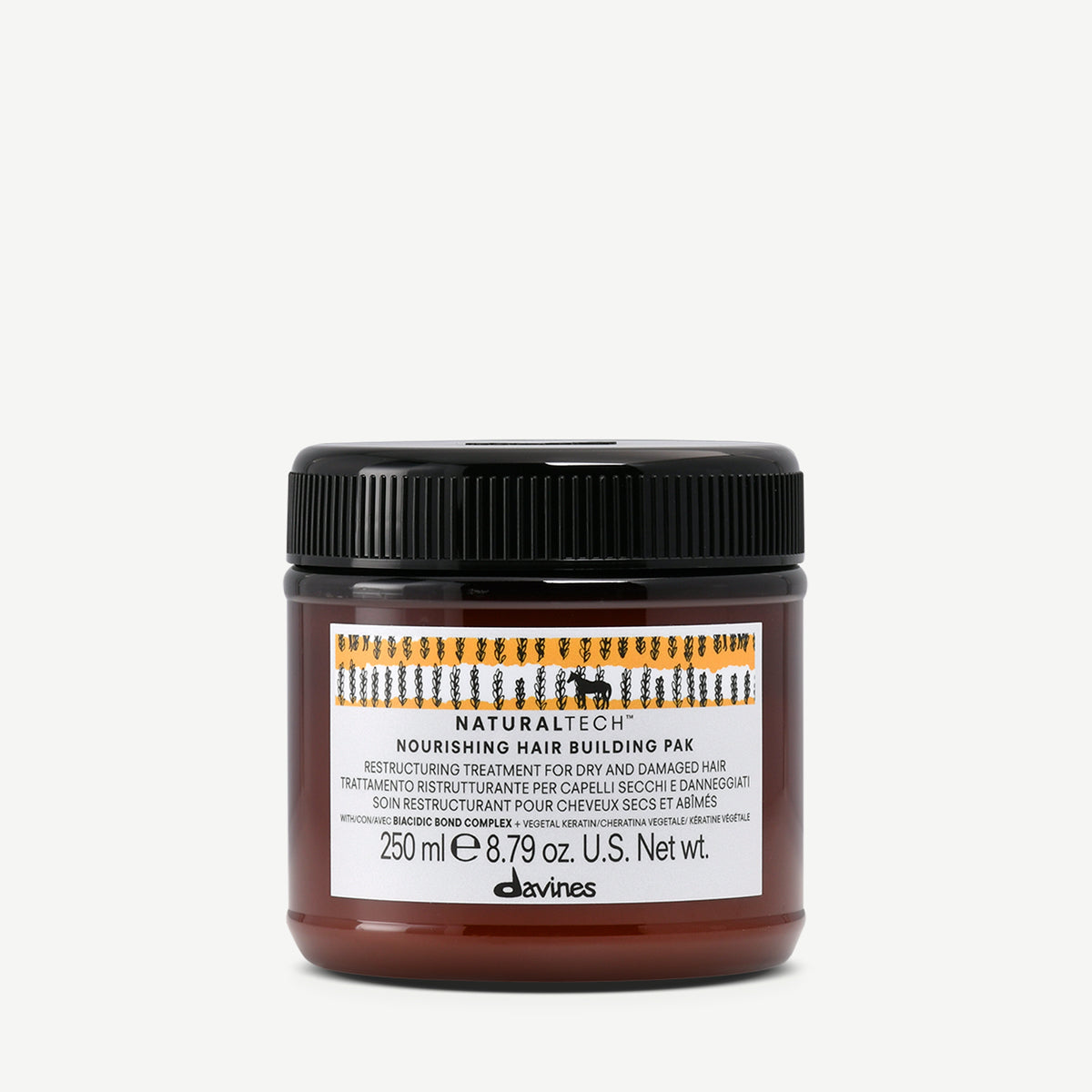 Davines Germany NOURISHING Hair Building Pak - Restrukturierende Haarmaske mit pflanzlichem Keratin für trockenes und brüchiges Haar