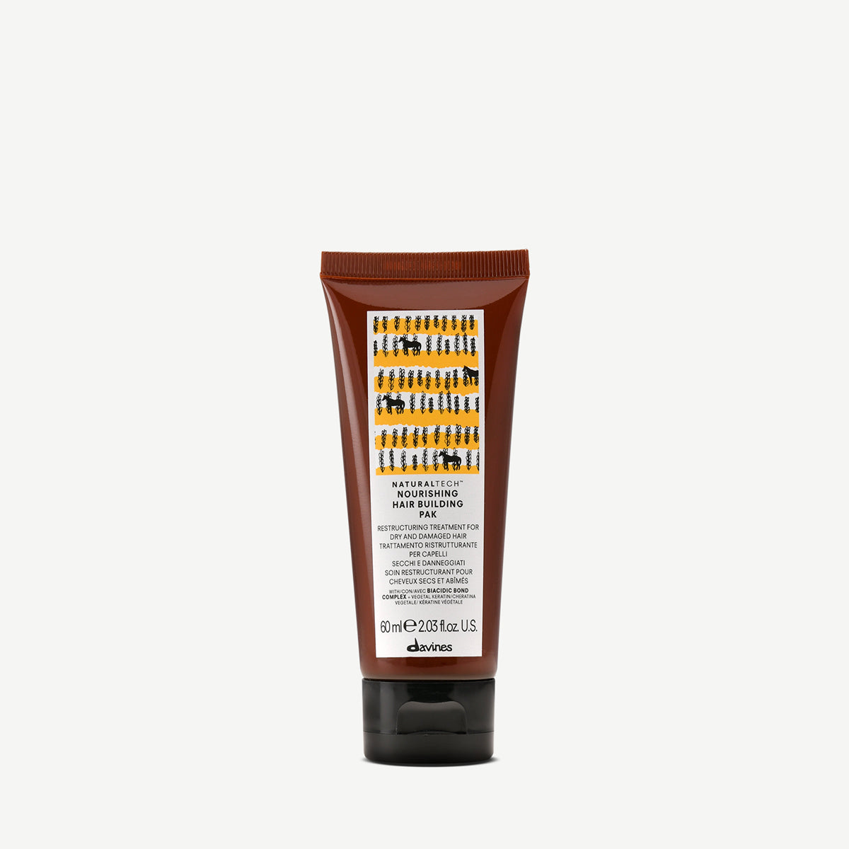 Davines Germany NOURISHING Hair Building Pak - Restrukturierende Haarmaske mit pflanzlichem Keratin für trockenes und brüchiges Haar