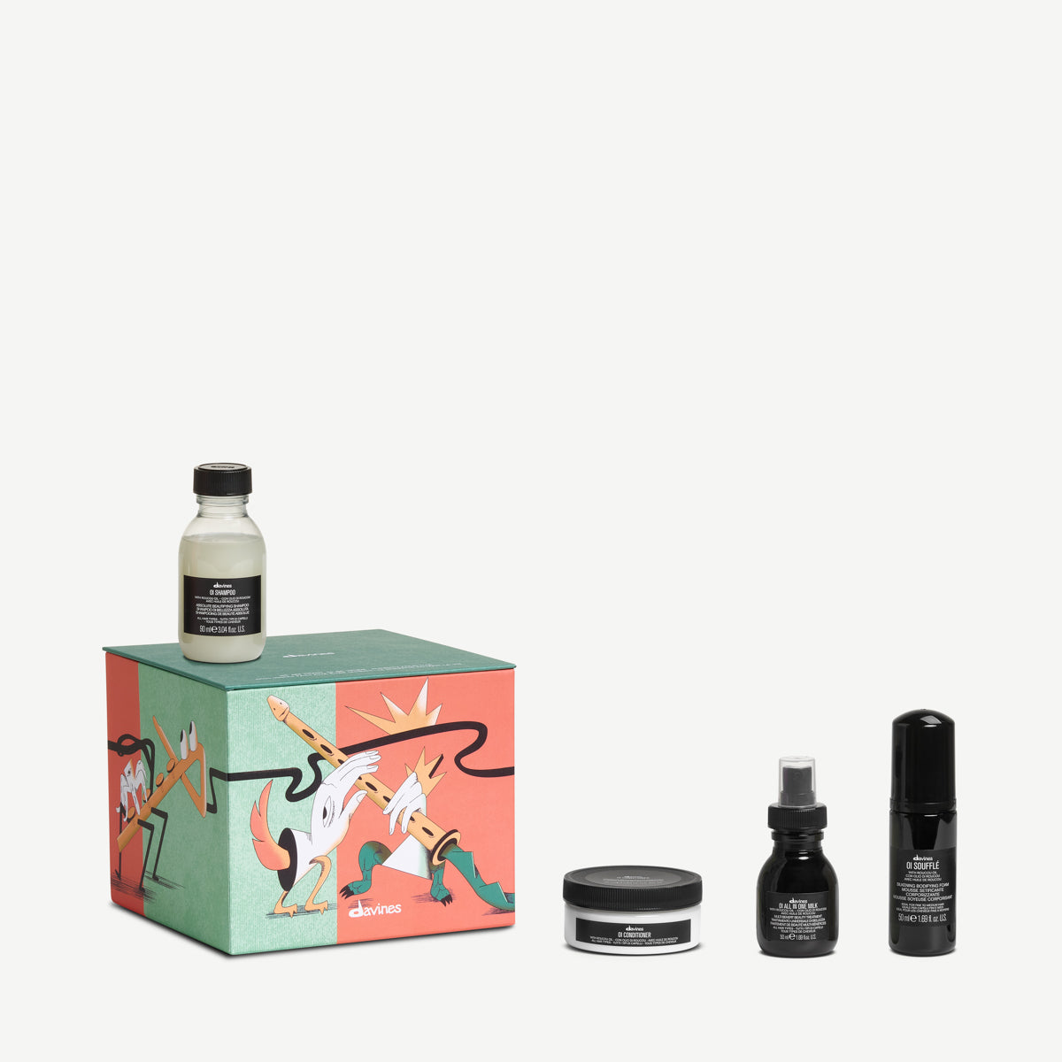 Davines Germany Six Little Brothers Geschenkset - Festliches OI Geschenkset im Reiseformat für außergewöhnlichen Glanz und Geschmeidigkeit