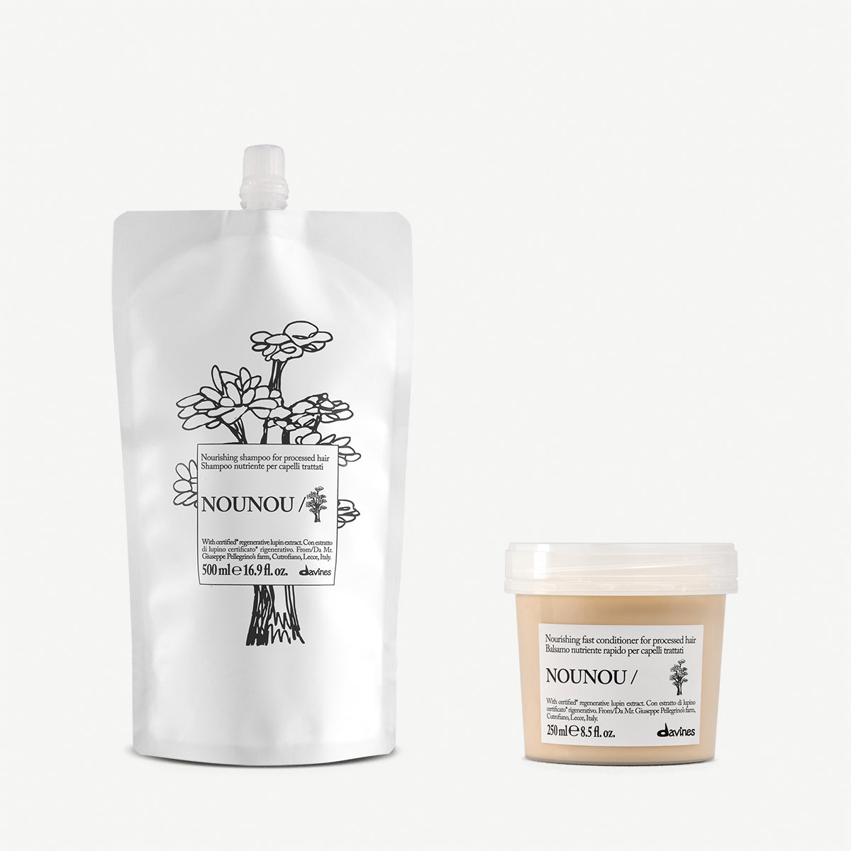 NOUNOU Shampoo Refill & Conditioner 1 2 pz.Davines