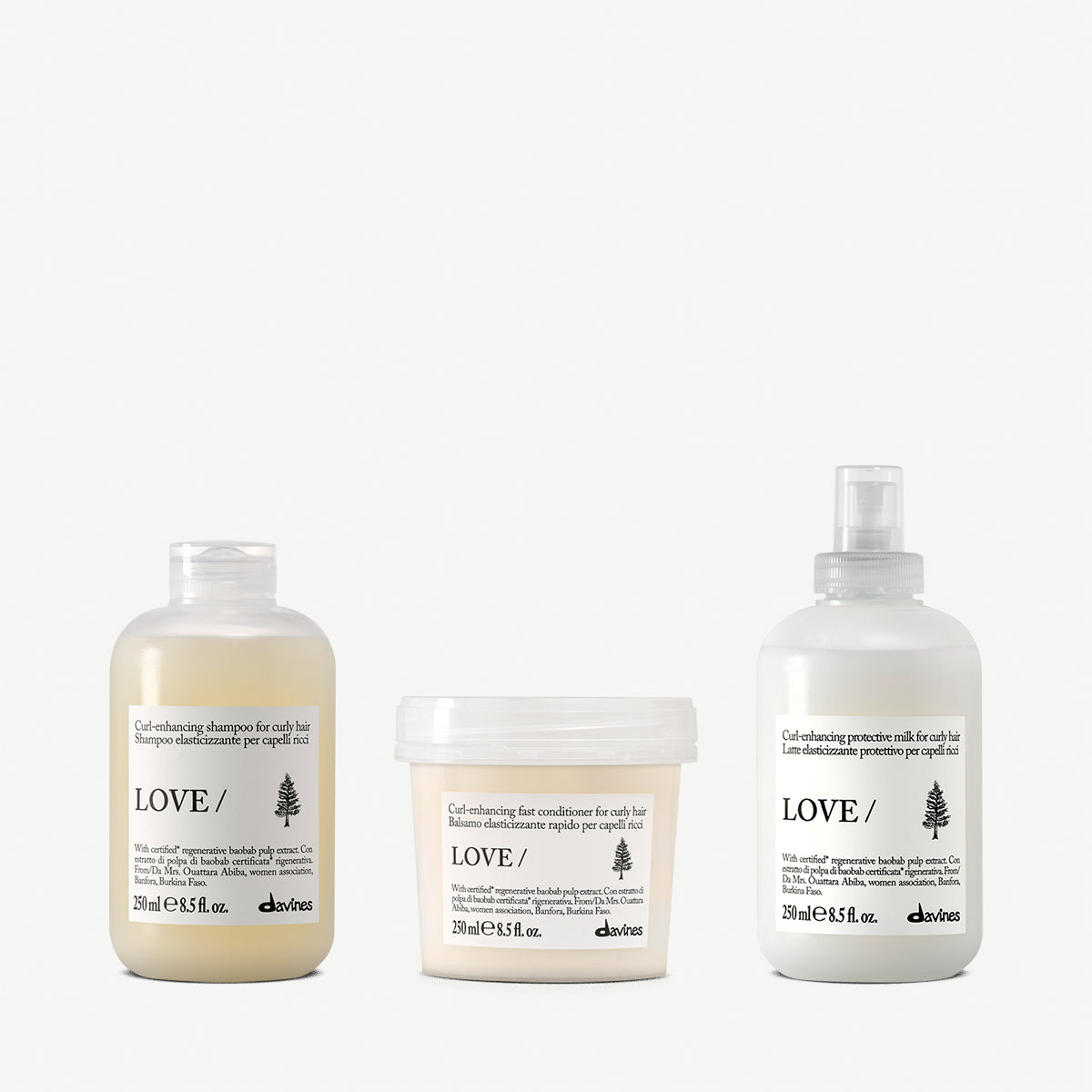 Davines Germany LOVE CURL Routine - Lockendefinierende Routine für welliges oder lockiges Haar