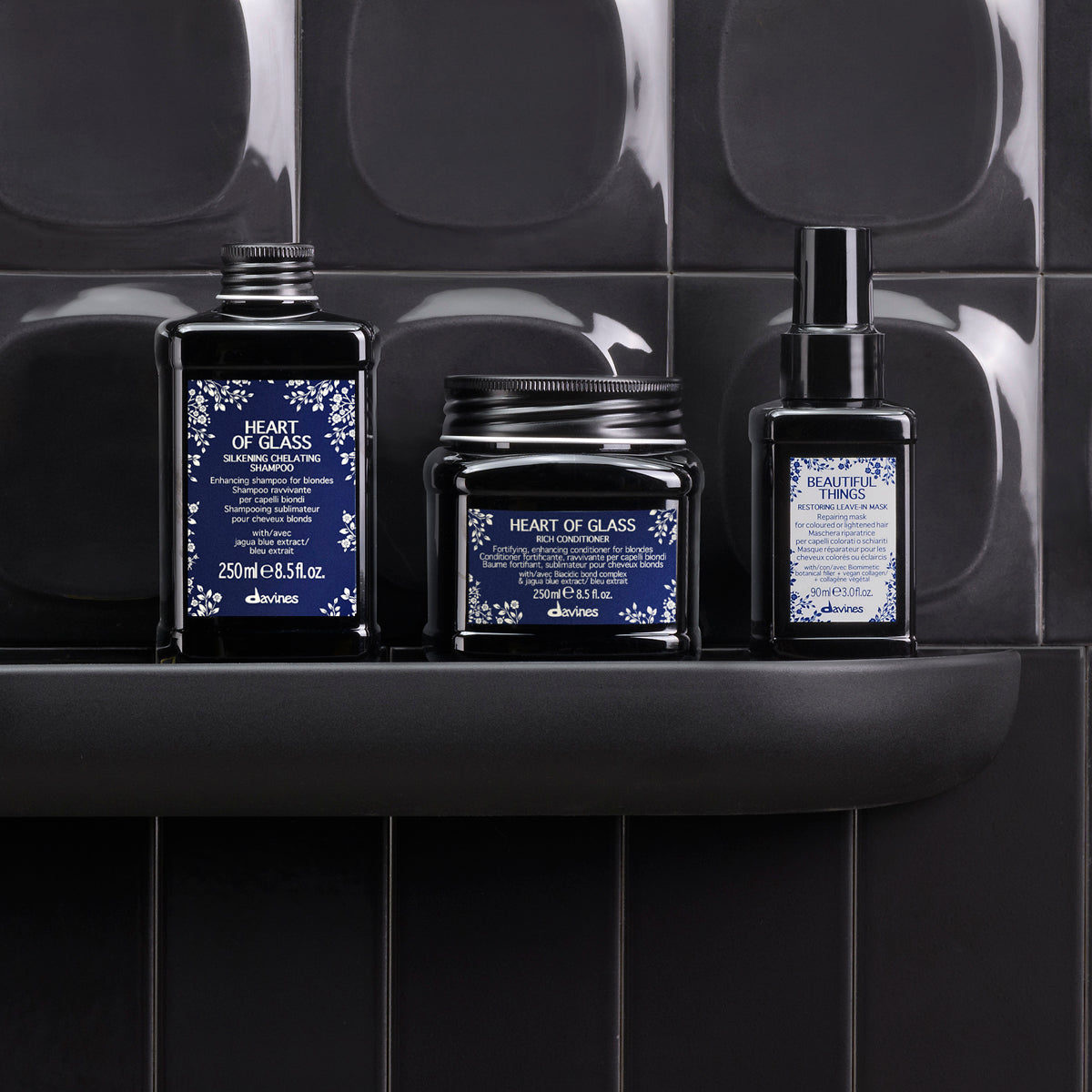 Davines Germany Heart of Glass Silkening Chelating Shampoo - Pflegendes Shampoo für natürliches und behandeltes Blond
