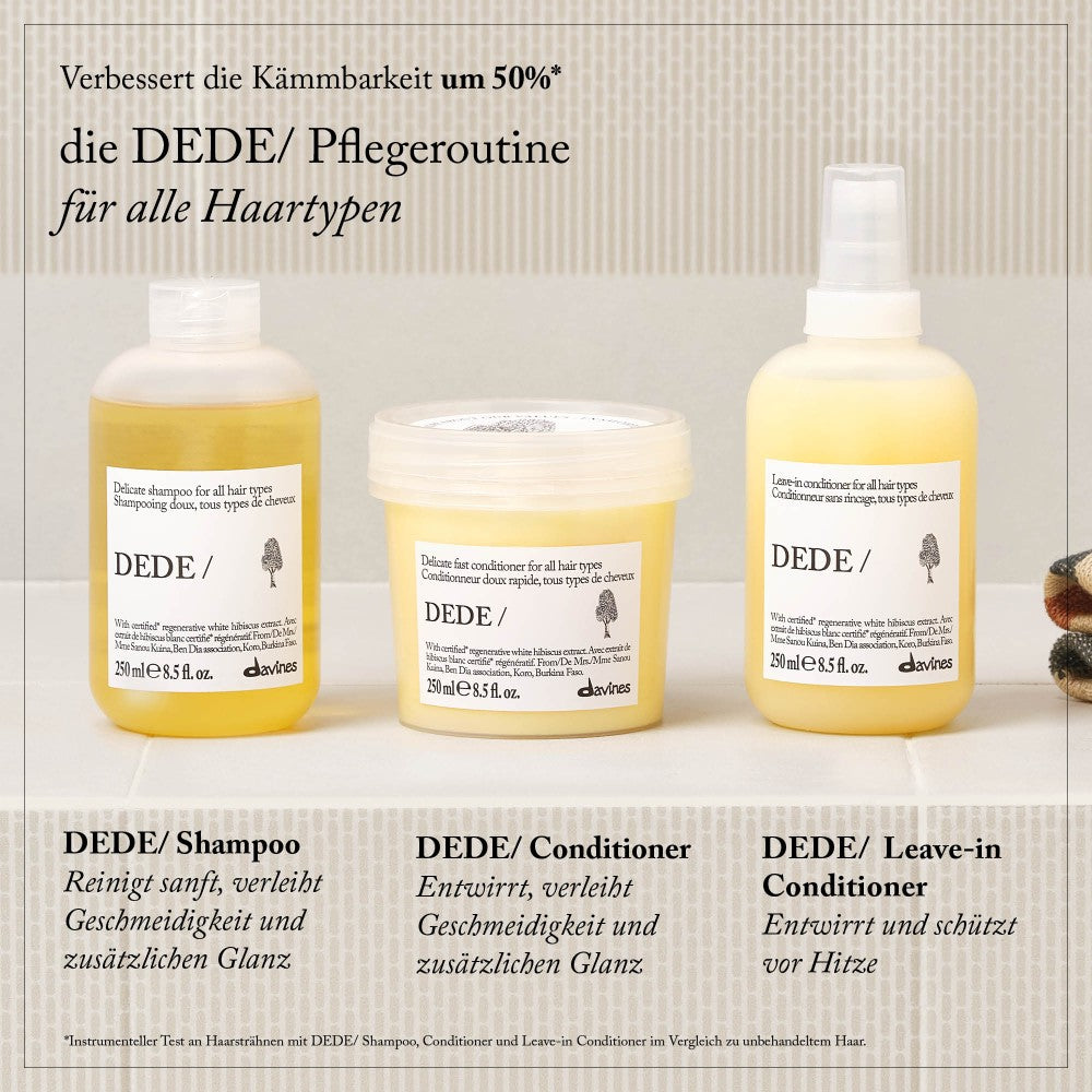 Davines Germany DEDE Routine - Sanfte Pflegeroutine für 50% verbesserte Kämmbarkeit*