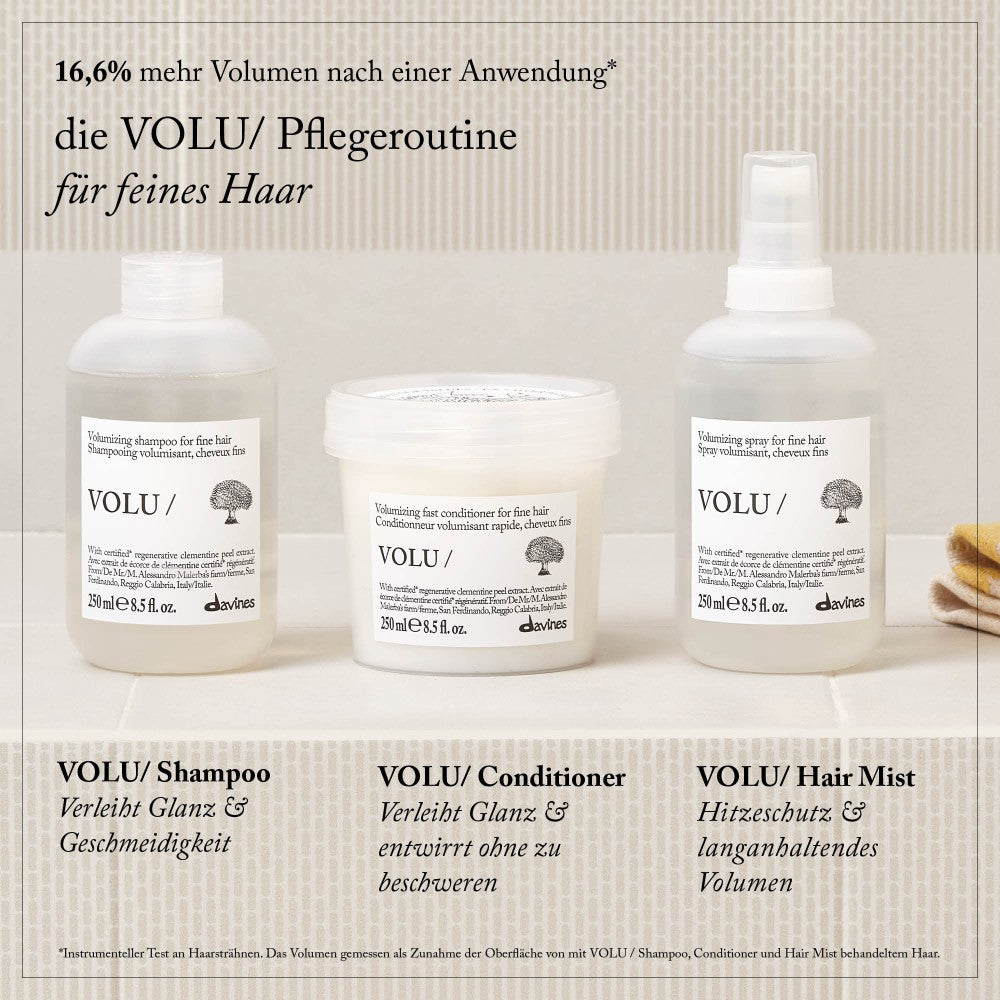 Davines Germany VOLU Routine - Volumengebende Routine für feines Haar