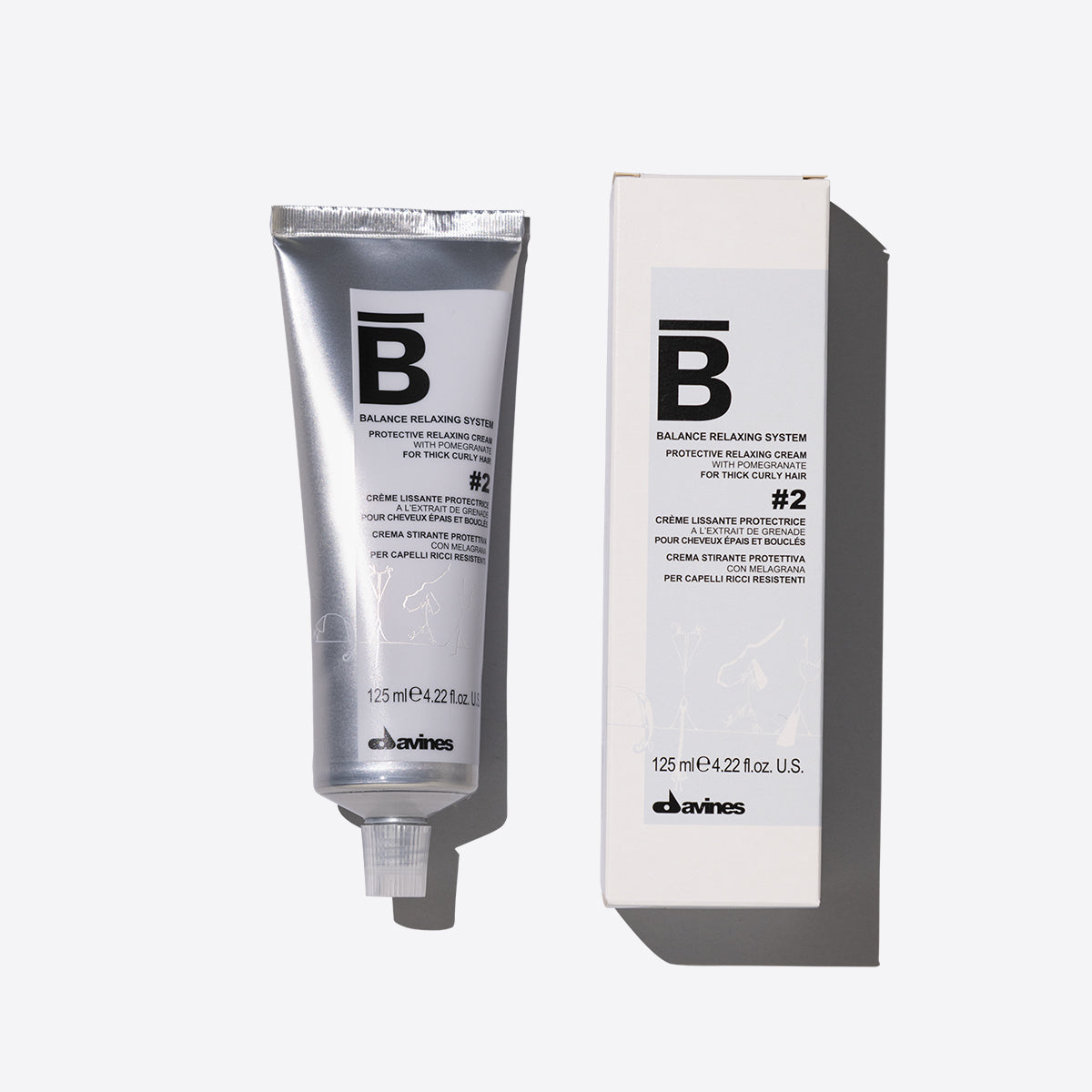 Protective Relaxing Cream 2 Haarglättungsmittel für natürliches oder dickes Haar 125 ml Davines