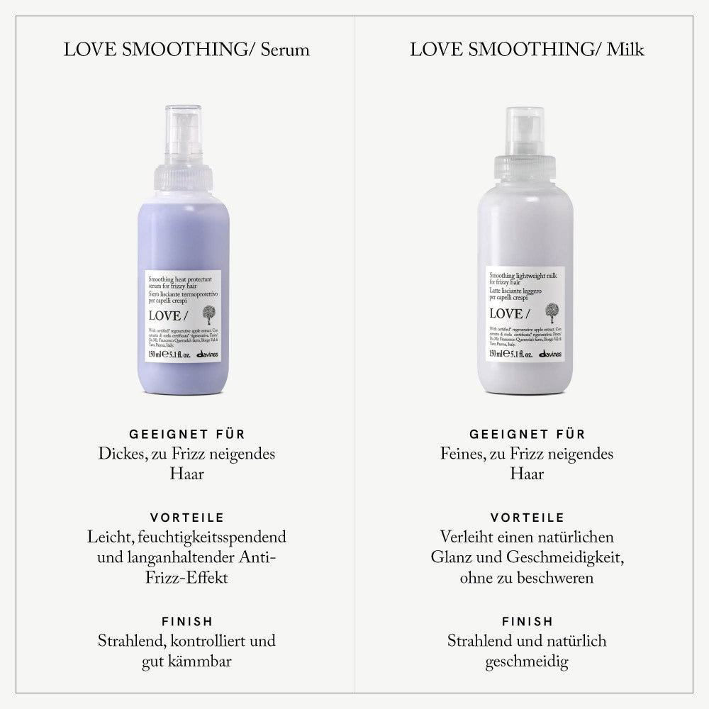 
Davines Germany LOVE SMOOTHING Lightweight Milk - Leichte, glättende Milch für zu Frizz neigendes Haar