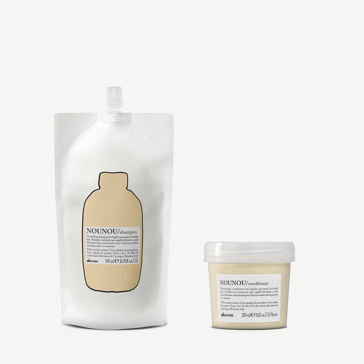 NOUNOU Shampoo Refill &amp; Conditioner 1  2 pz.Davines
