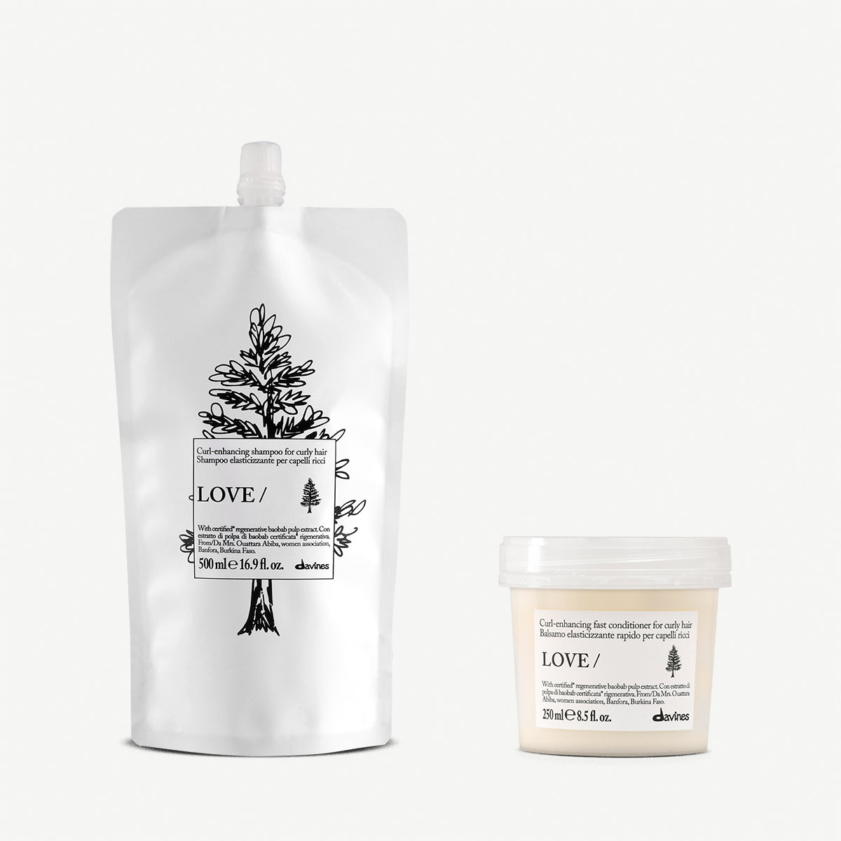 LOVE CURL Shampoo Refill &amp; Conditioner 1  2 pz.Davines
