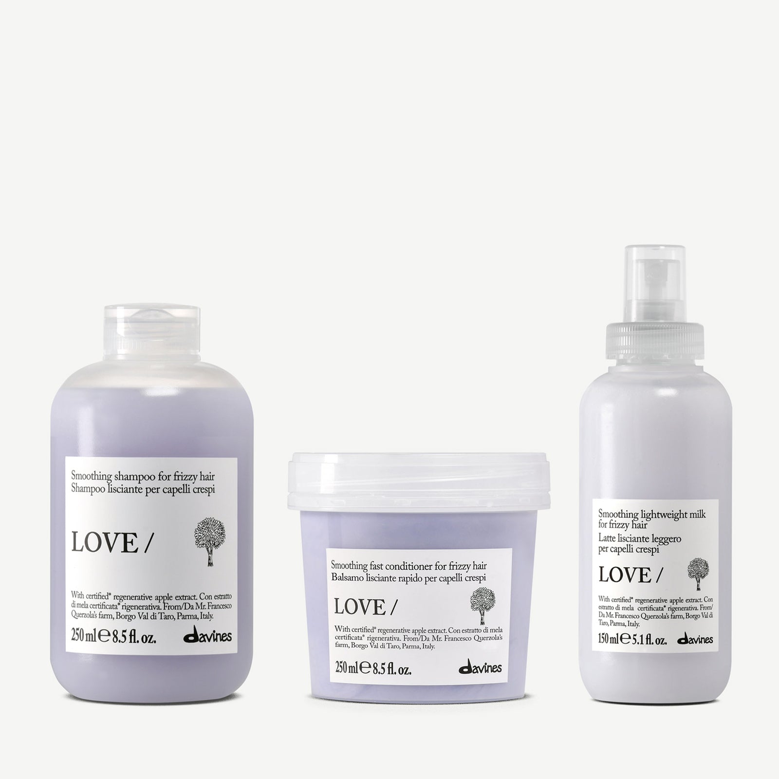 LOVE SMOOTHING Routine 1  3 pz.Davines
